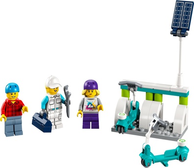 LEGO® 40526 City - Elektryczne hulajnogi i ładowarka