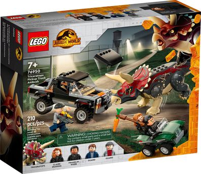 LEGO® 76950 Jurassic World<p>Triceratops i zasadzka z pick-upem</p>
